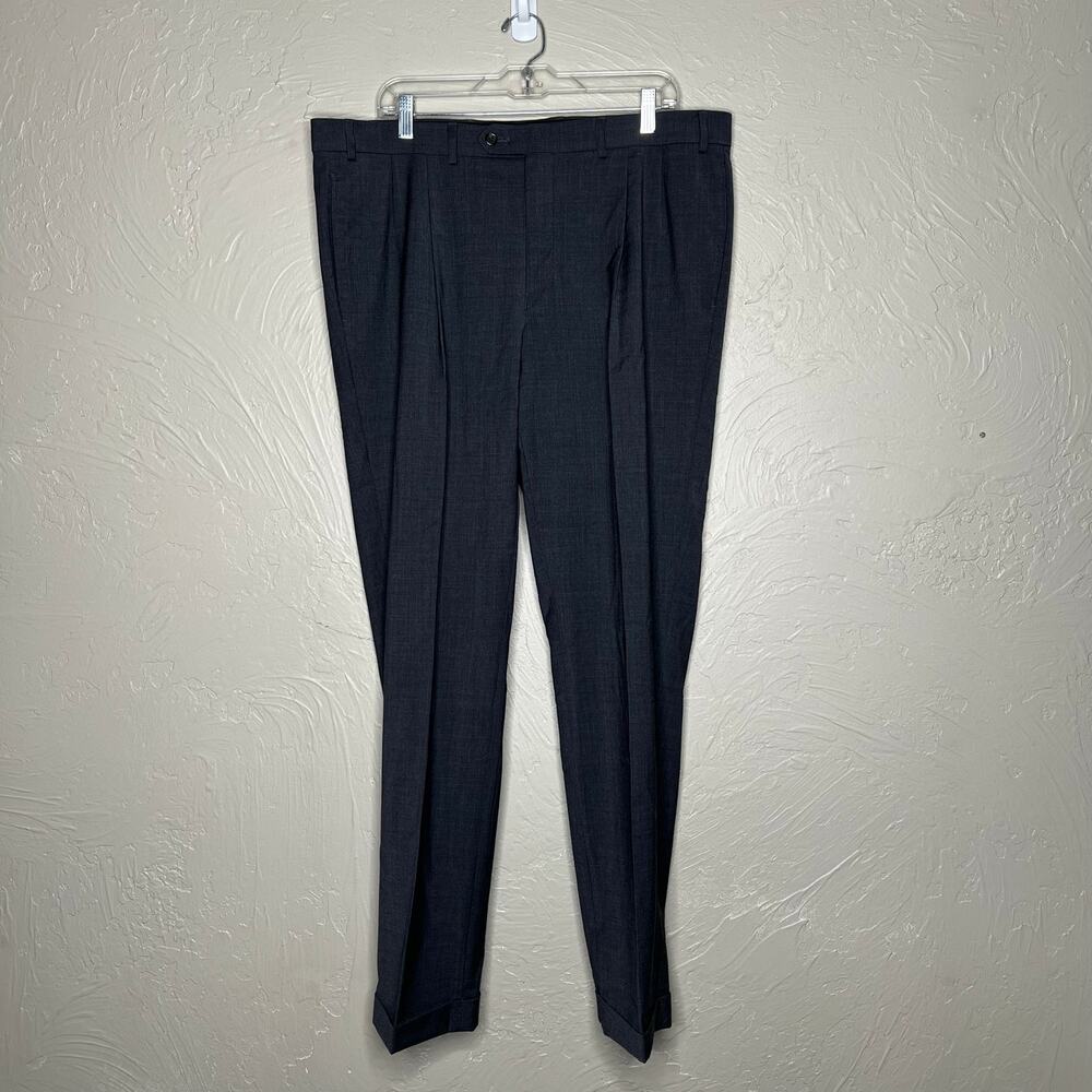Lauren Ralph Lauren Men's Gray Wool Stretch Dress Pants 38W